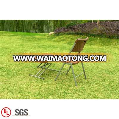 Metal Furniture Sets Portable Plastic Folding Rattan Plastic Cheap Dinning Set Table