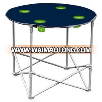 cheap outdoor oem ultralight portable folding metal round camping table